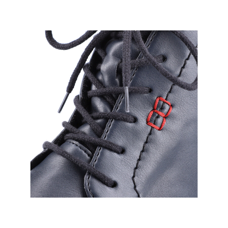 blaue damen-stiefel mit reißverschluss rieker 73500-14