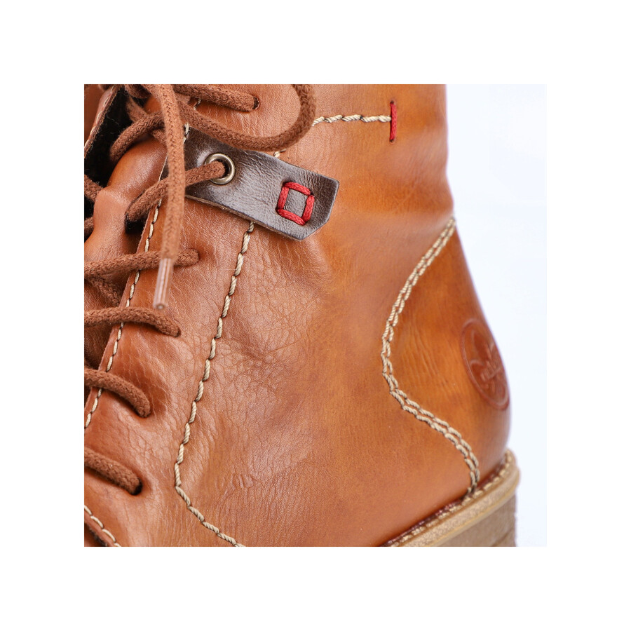 braune damen-stiefel mit reißverschluss rieker 73501-24