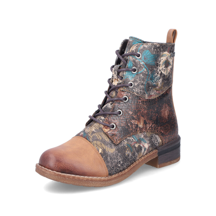 mehrreihige damenstiefel mit reißverschluss rieker 94611-90