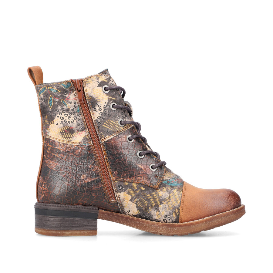 mehrreihige damenstiefel mit reißverschluss rieker 94611-90