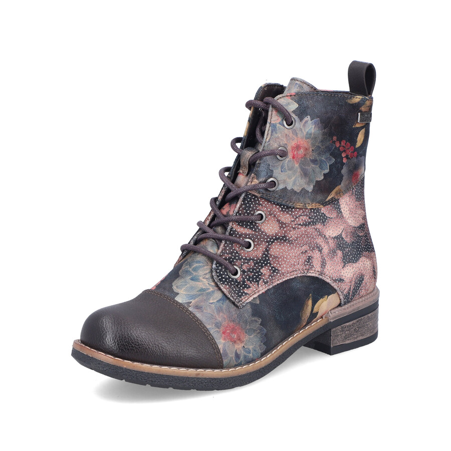 mehrreihige damenstiefel mit reißverschluss rieker 94611-91