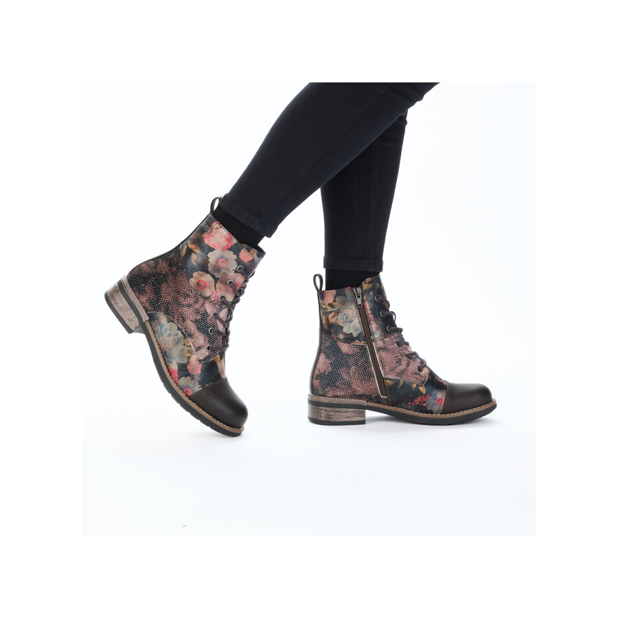 mehrreihige damenstiefel mit reißverschluss rieker 94611-91