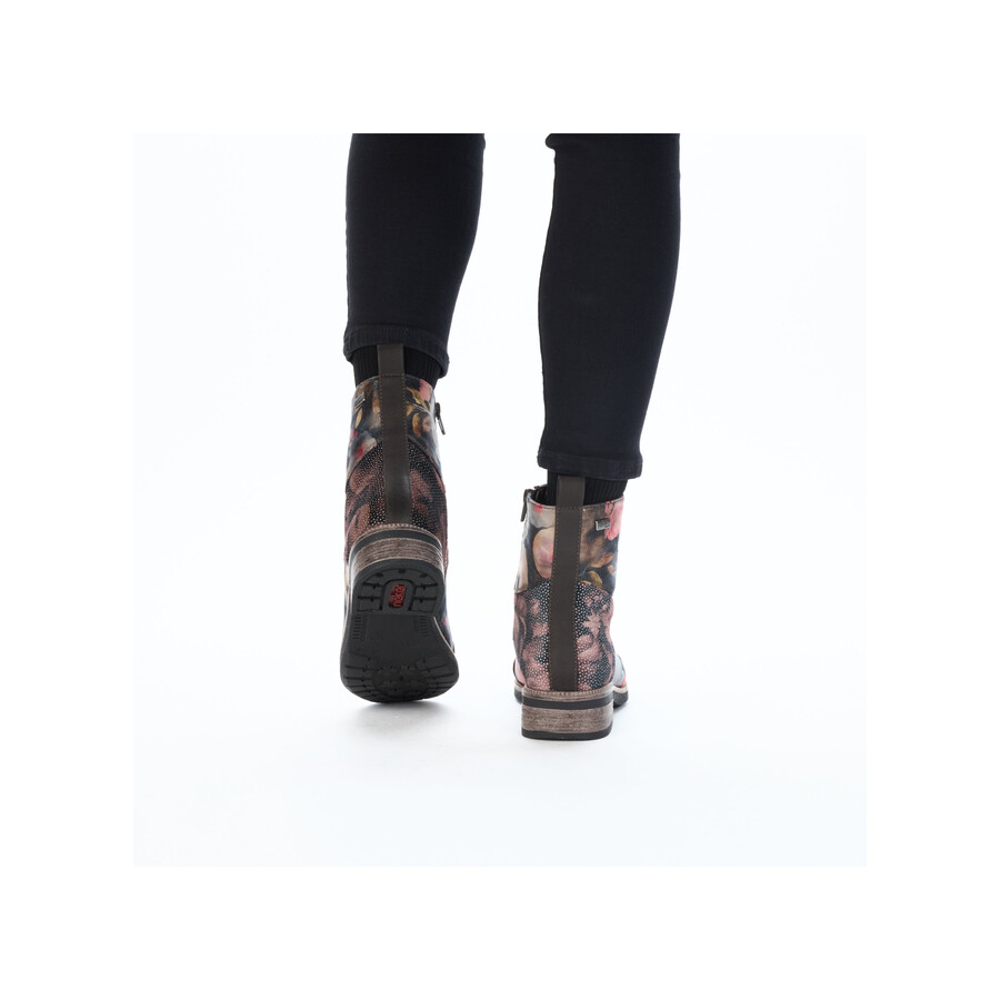 mehrreihige damenstiefel mit reißverschluss rieker 94611-91