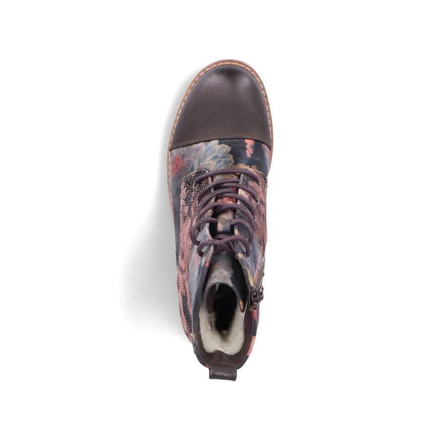mehrreihige damenstiefel mit reißverschluss rieker 94611-91