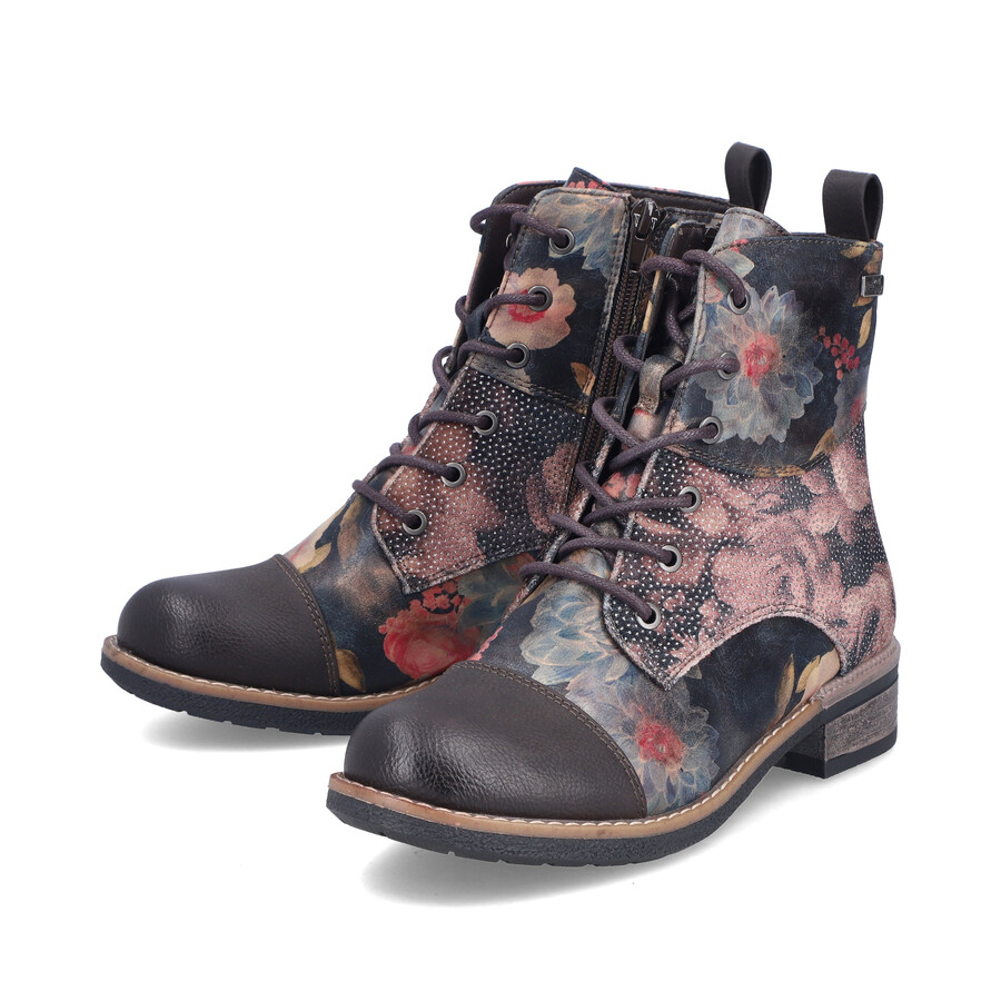 mehrreihige damenstiefel mit reißverschluss rieker 94611-91
