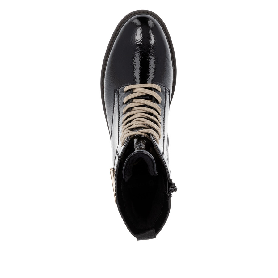 schwarze damen-stiefeletten mit reißverschluss remonte d8663-00