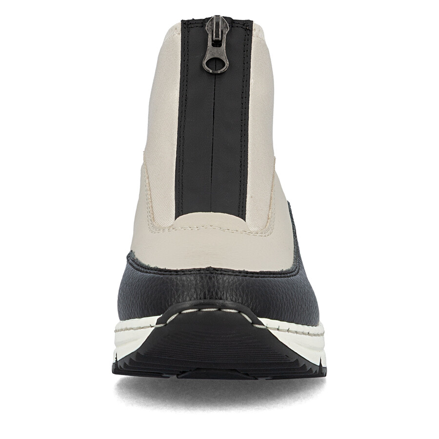 beige damen-stiefeletten mit reißverschluss rieker n6352-60