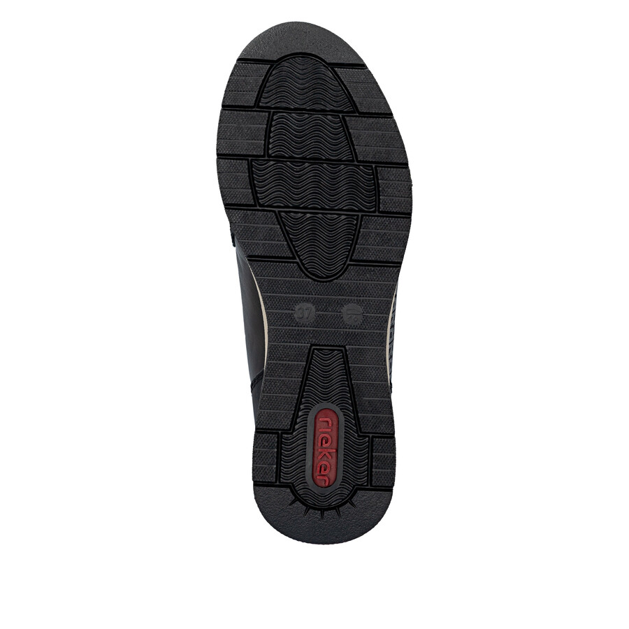 braune damen-stiefel mit reißverschluss rieker n9381-60