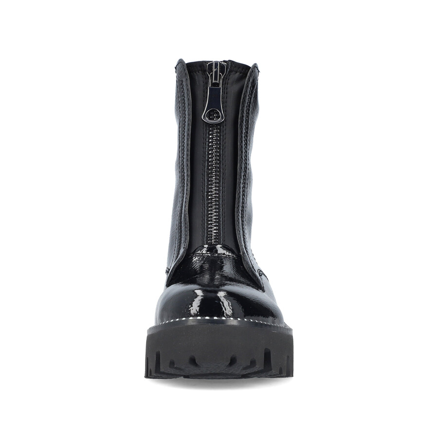 schwarze damen-stiefel mit reißverschluss rieker y3351-00