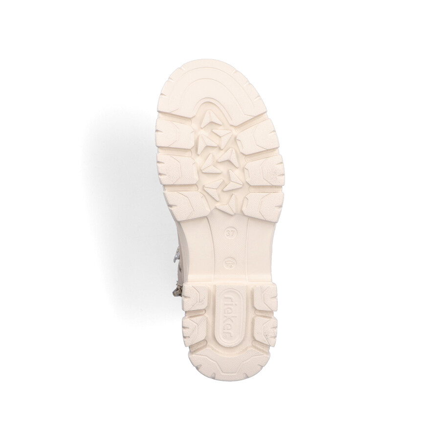 beige damen-stiefeletten mit reißverschluss rieker z7430-62