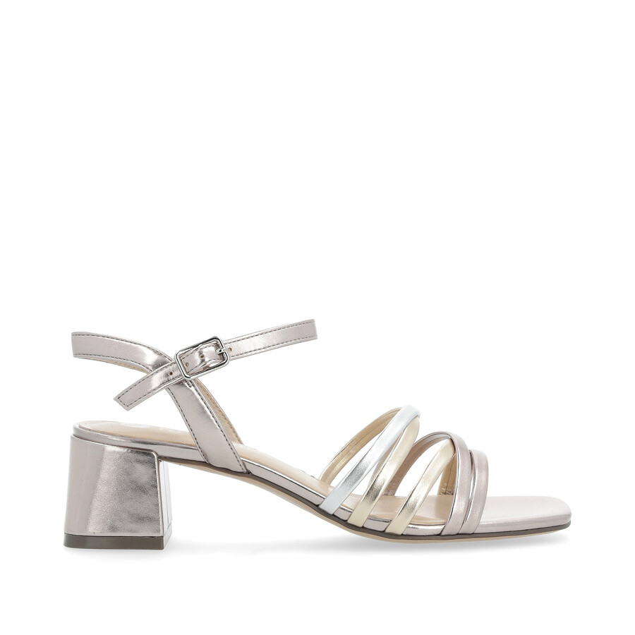metallische schnallensandalen für damen remonte d1l52-90