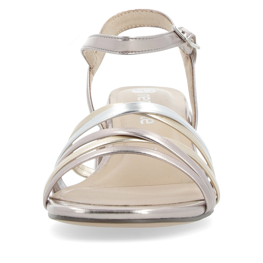 metallische schnallensandalen für damen remonte d1l52-90