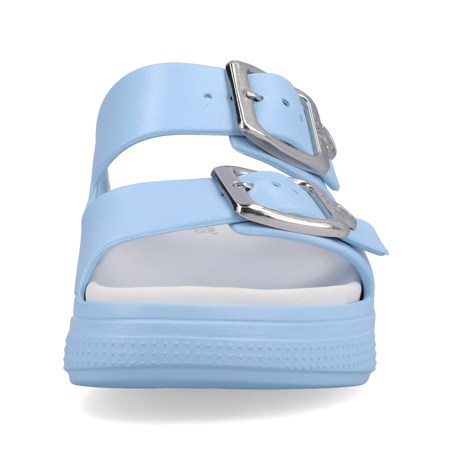 blaue schnallensandalen für damen rieker p2180-10
