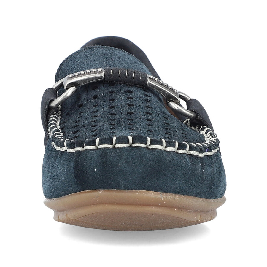 blaue slipper für damen rieker 40253-14