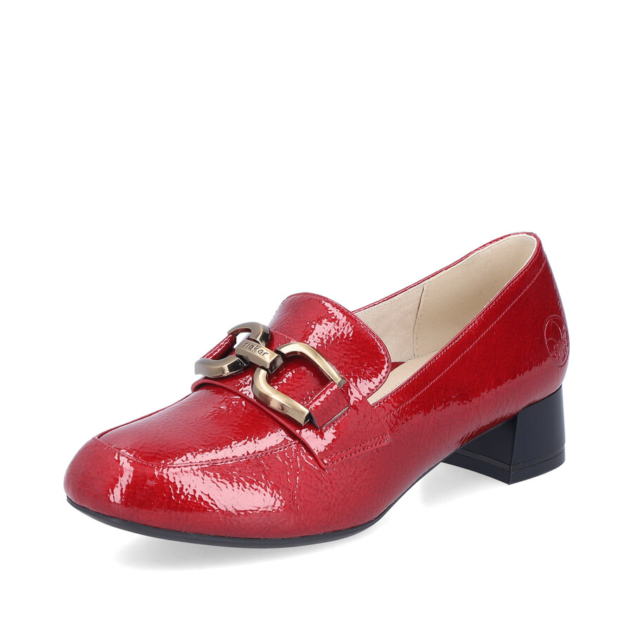 rote slipper für damen rieker 45052-33