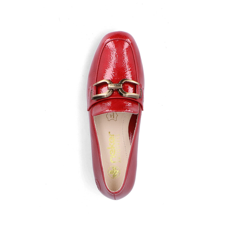 rote slipper für damen rieker 45052-33