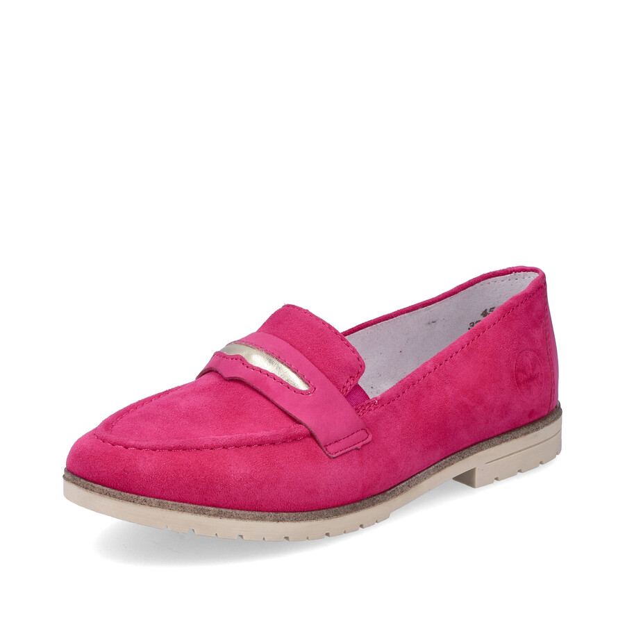 rosa elastische damenschuhe rieker 45301-31