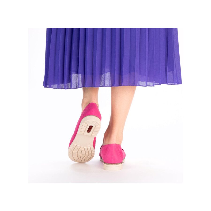 rosa elastische damenschuhe rieker 45301-31
