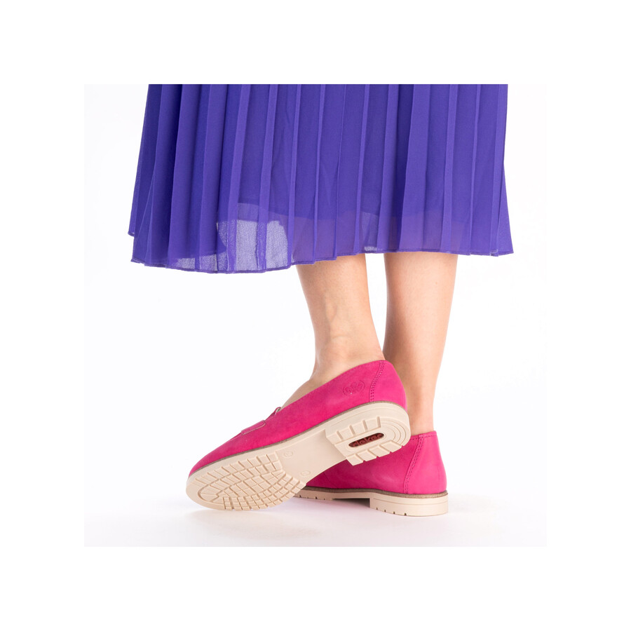 rosa elastische damenschuhe rieker 45301-31