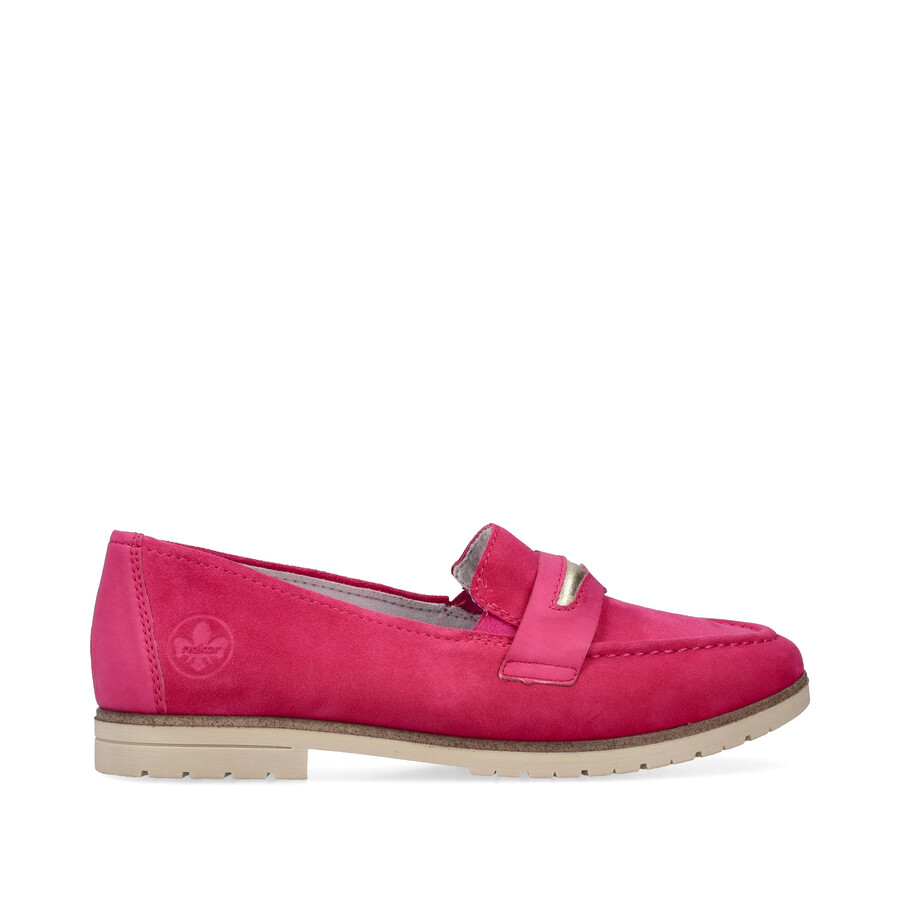 rosa elastische damenschuhe rieker 45301-31