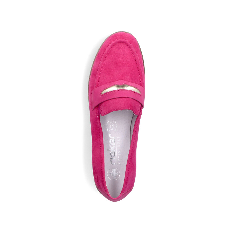 rosa elastische damenschuhe rieker 45301-31