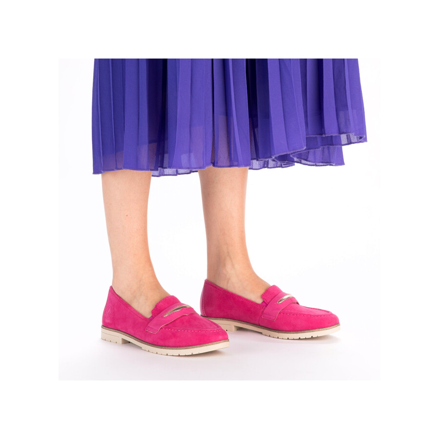 rosa elastische damenschuhe rieker 45301-31