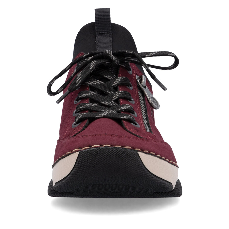 rote elastische damenschuhe rieker 45973-36