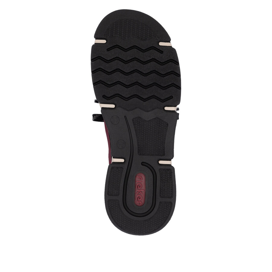 rote elastische damenschuhe rieker 45973-36