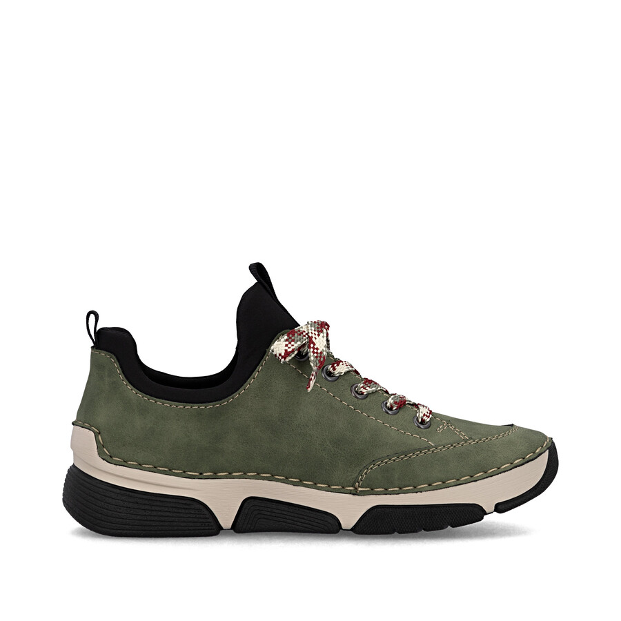 grüne elastische damenschuhe rieker 45973-54