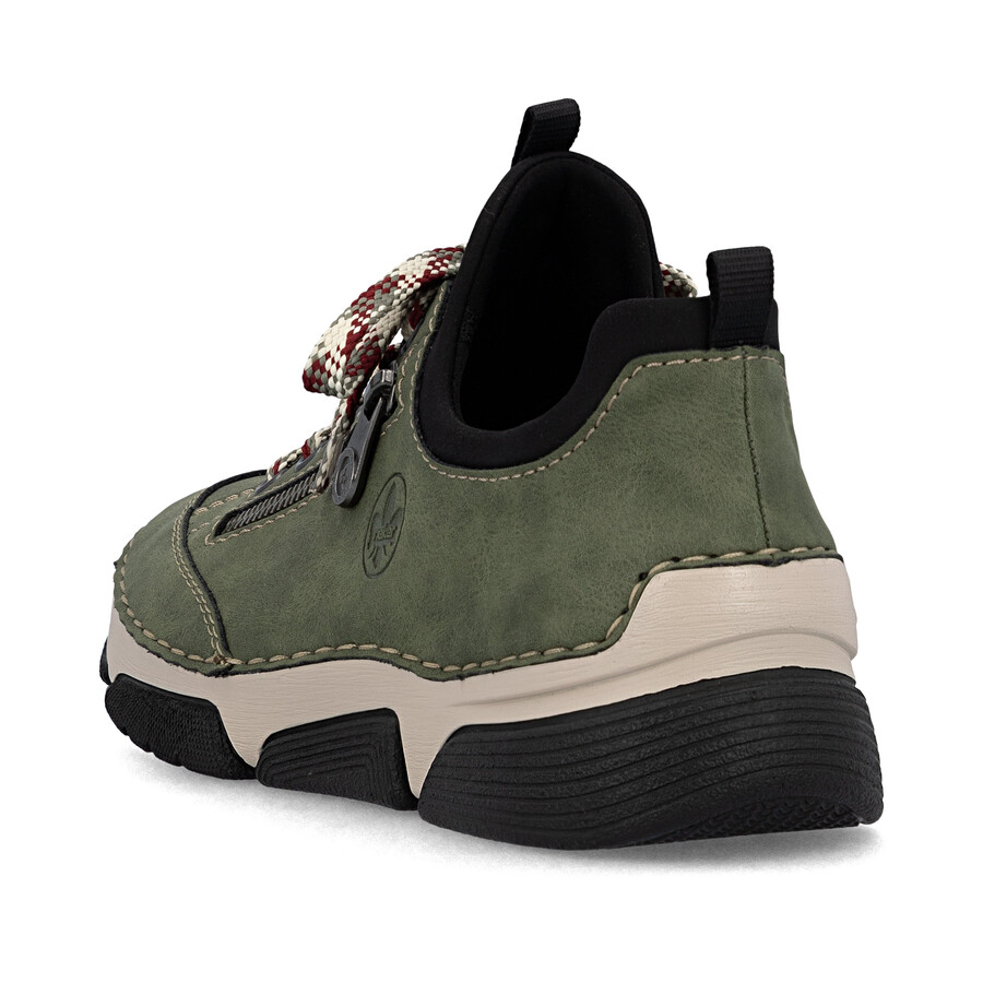 grüne elastische damenschuhe rieker 45973-54