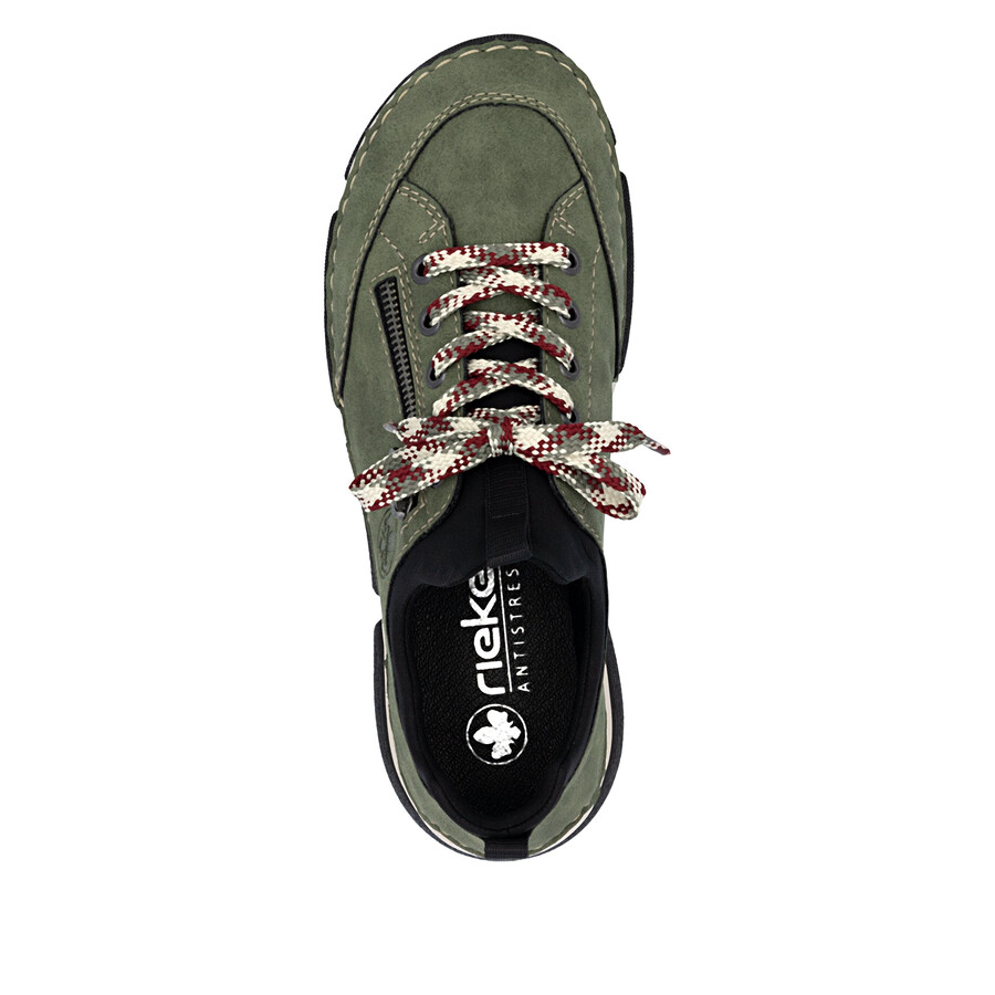 grüne elastische damenschuhe rieker 45973-54