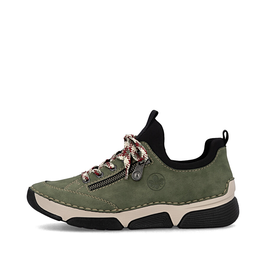 grüne elastische damenschuhe rieker 45973-54