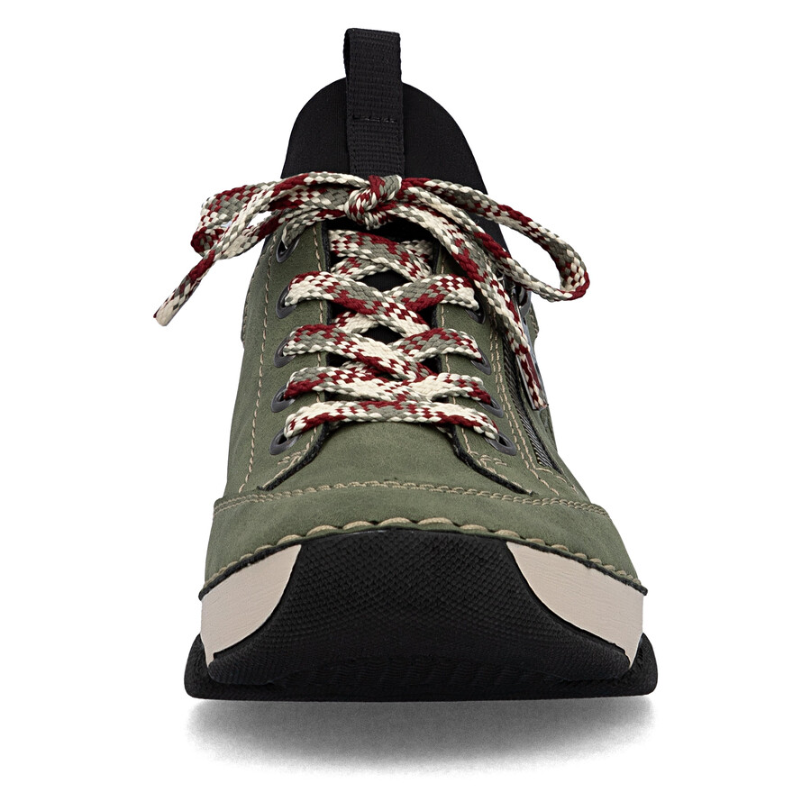 grüne elastische damenschuhe rieker 45973-54