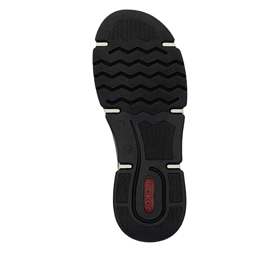 grüne elastische damenschuhe rieker 45973-54