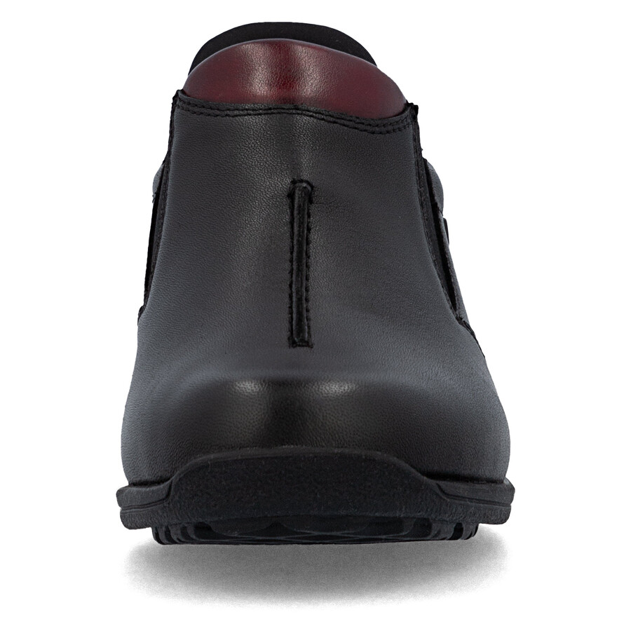 schwarze elastische damenschuhe rieker 47253-00