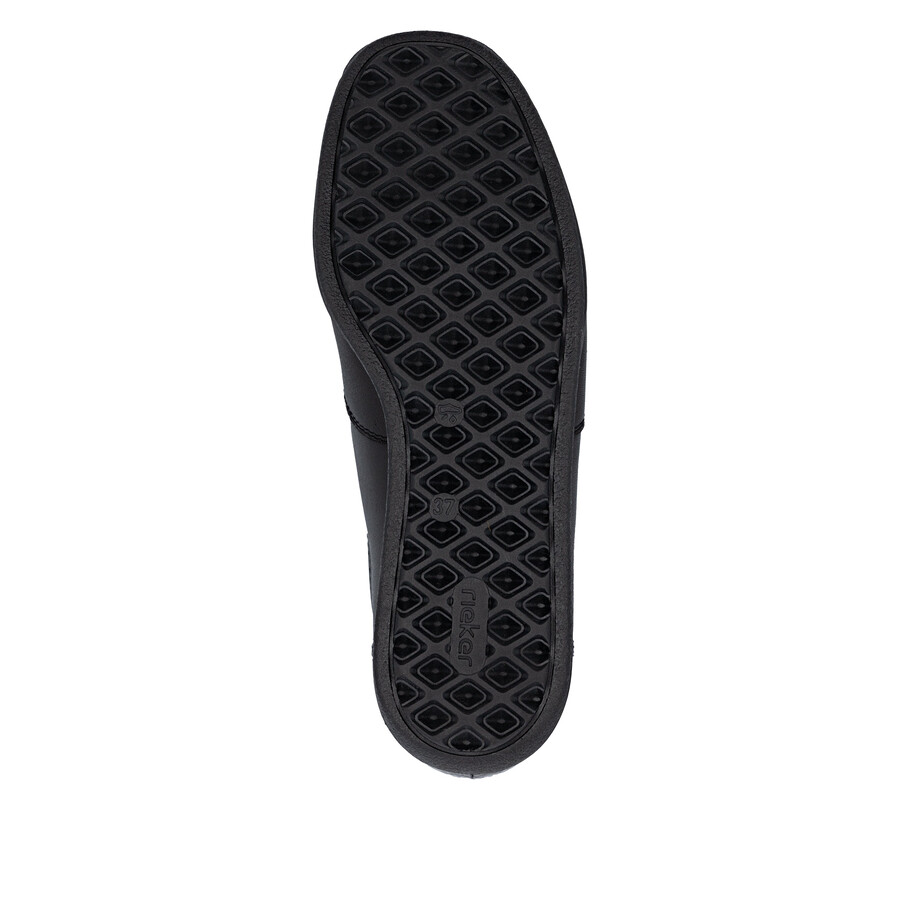 schwarze elastische damenschuhe rieker 47253-00