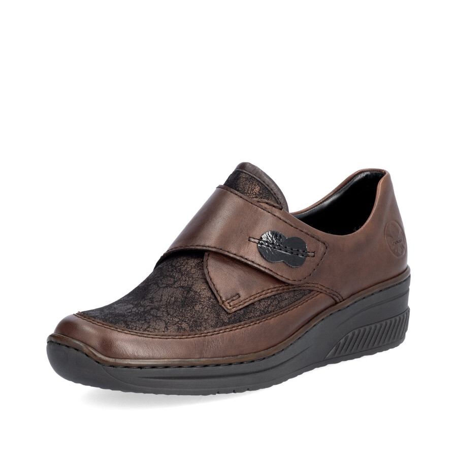 braune klettverschlussschuhe für damen rieker 487c0-25