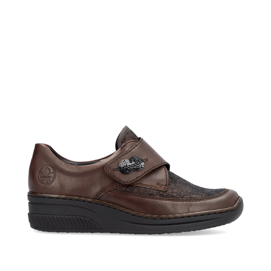 braune klettverschlussschuhe für damen rieker 487c0-25