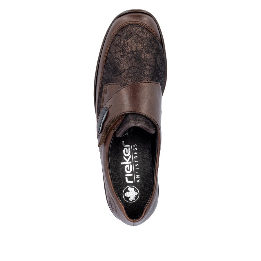braune klettverschlussschuhe für damen rieker 487c0-25