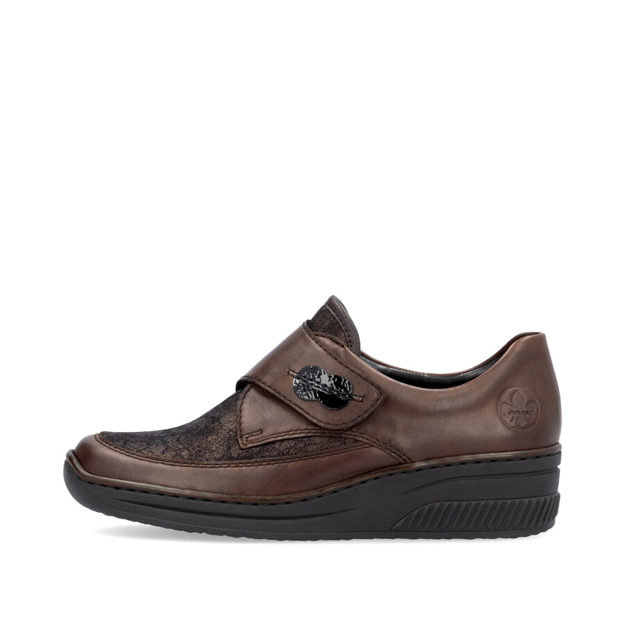 braune klettverschlussschuhe für damen rieker 487c0-25