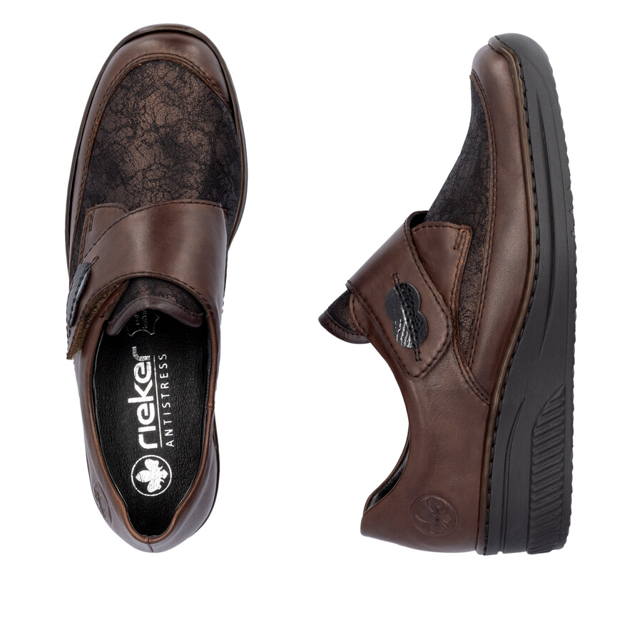 braune klettverschlussschuhe für damen rieker 487c0-25