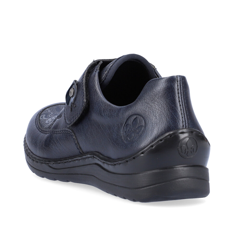 blaue klettverschlussschuhe für damen rieker 48951-14