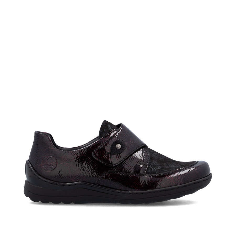 rote klettverschlussschuhe für damen rieker 48951-35