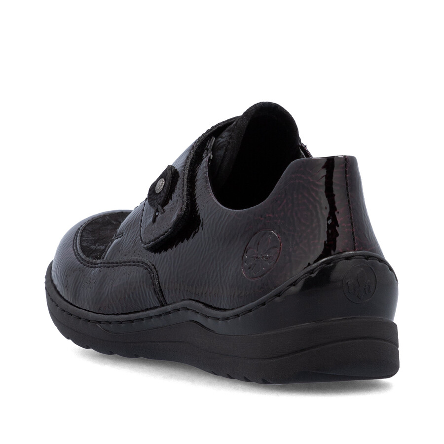 rote klettverschlussschuhe für damen rieker 48951-35