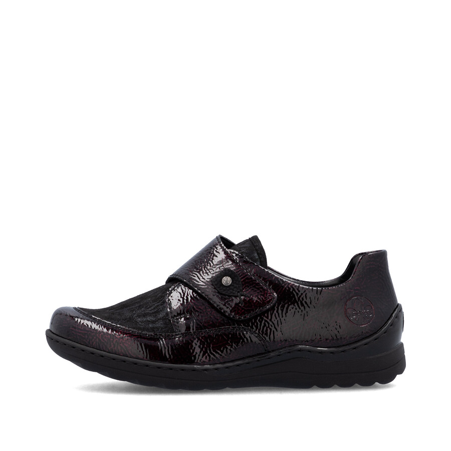 rote klettverschlussschuhe für damen rieker 48951-35