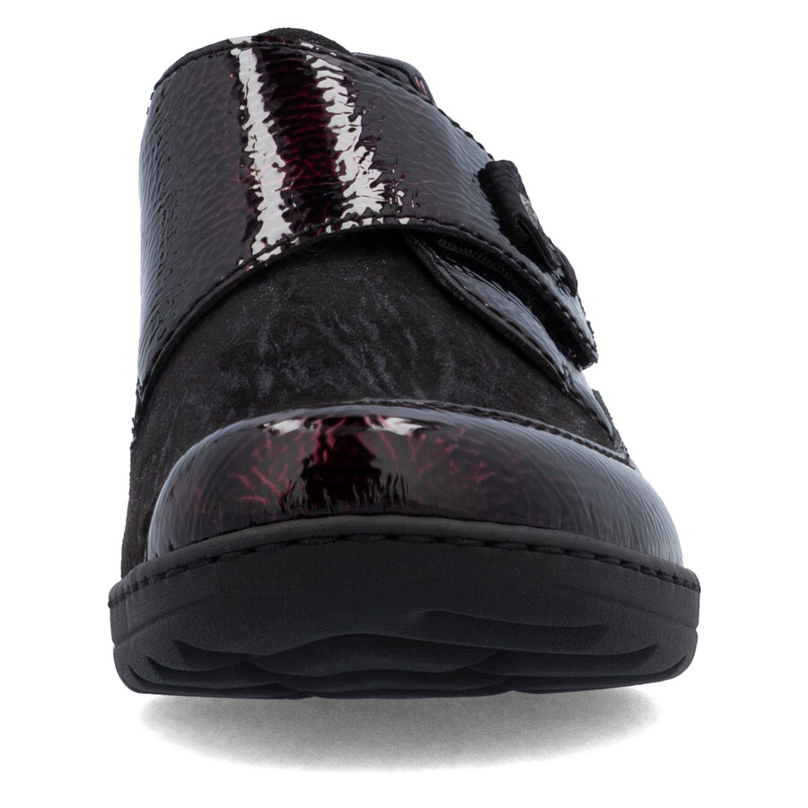 rote klettverschlussschuhe für damen rieker 48951-35