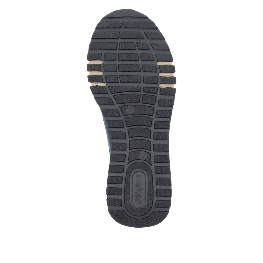 blaue damenschuhe mit reißverschluss rieker 49002-14
