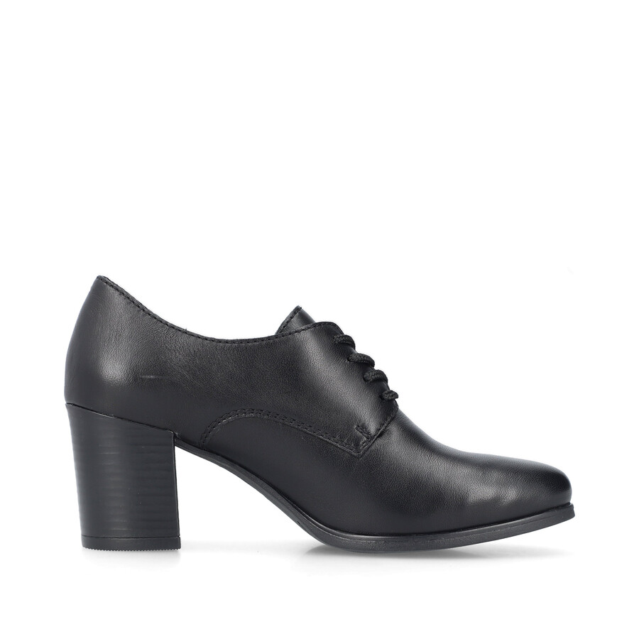 schwarze elastische damenschuhe rieker 50100-01