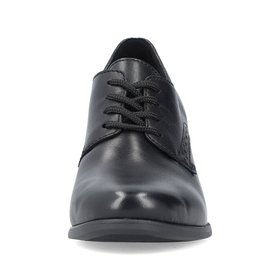 schwarze elastische damenschuhe rieker 50100-01