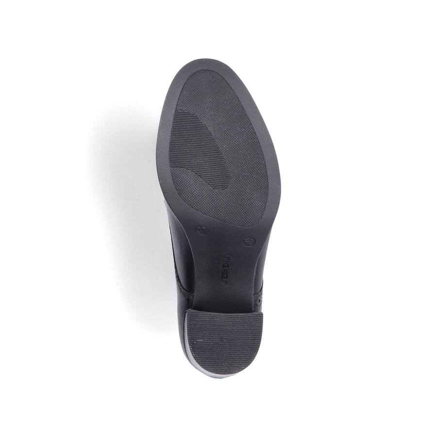 schwarze elastische damenschuhe rieker 50100-01